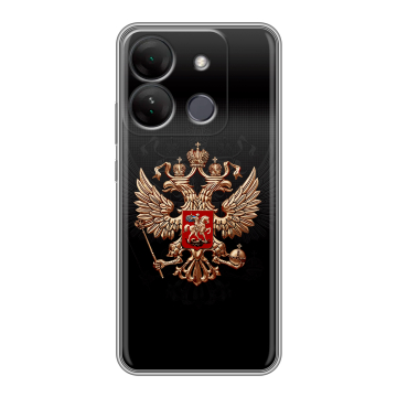 Силиконовый чехол на Infinix Smart 7 HD с принтом Герб России Силиконовый чехол на Infinix Smart 7 HD с принтом Герб России