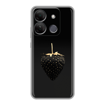 Силиконовый чехол на Infinix Smart 7 HD с принтом Черная клубника Силиконовый чехол на Infinix Smart 7 HD с принтом Черная клубника