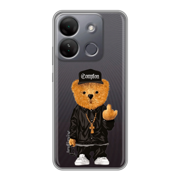 Силиконовый чехол на Infinix Smart 7 HD с принтом Мишка