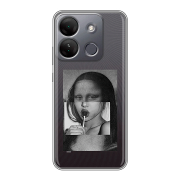Силиконовый чехол на Infinix Smart 7 HD с принтом Мона Лиза