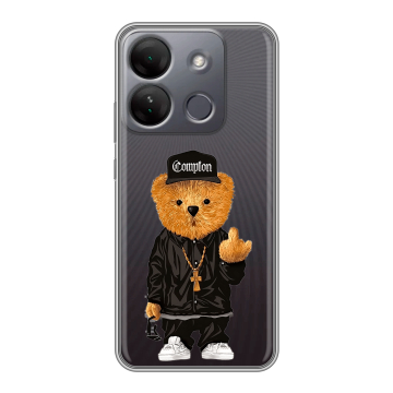 Силиконовый чехол на Infinix Smart 7 HD с принтом Плюшевый медведь