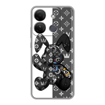 Силиконовый чехол на Infinix Smart 7 HD с принтом Луи робот Силиконовый чехол на Infinix Smart 7 HD с принтом Луи робот