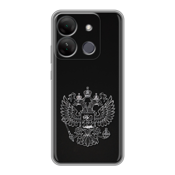 Силиконовый чехол на Infinix Smart 7 HD с принтом Герб России