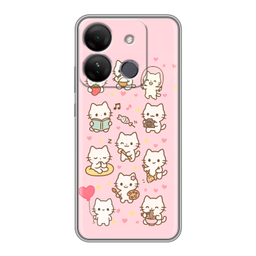 Силиконовый чехол на Infinix Smart 7 HD с принтом Hello Kitty Хелоу Кити Силиконовый чехол на Infinix Smart 7 HD с принтом Hello Kitty Хелоу Кити