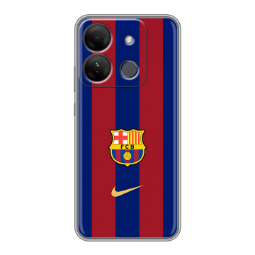 Силиконовый чехол на Infinix Smart 7 HD с принтом Барселона Barcelona