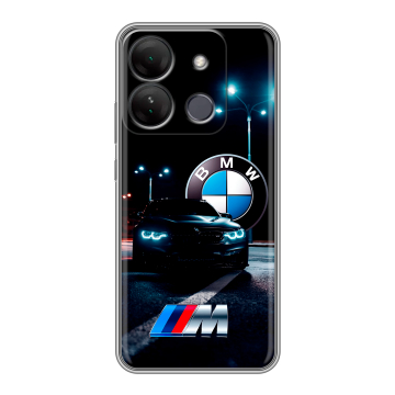 Силиконовый чехол на Infinix Smart 7 HD с принтом БМВ BMW