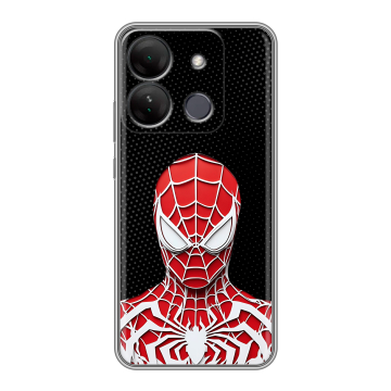Силиконовый чехол на Infinix Smart 7 HD с принтом человек паук spiderman