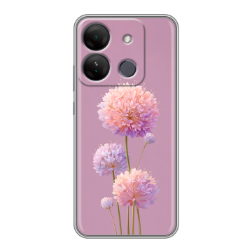 Силиконовый чехол на Infinix Smart 7 HD с принтом Цветы