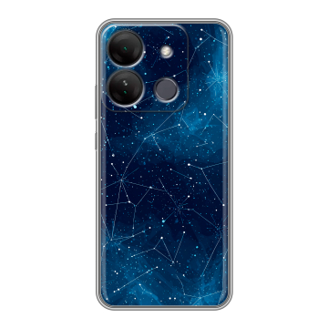 Силиконовый чехол на Infinix Smart 7 HD с принтом Космос звезды