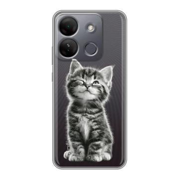 Силиконовый чехол на Infinix Smart 7 HD с принтом Котенок