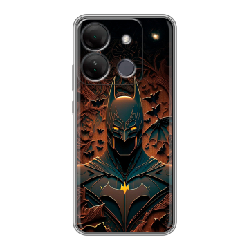 Силиконовый чехол на Infinix Smart 7 HD с принтом Batman Бэтмен