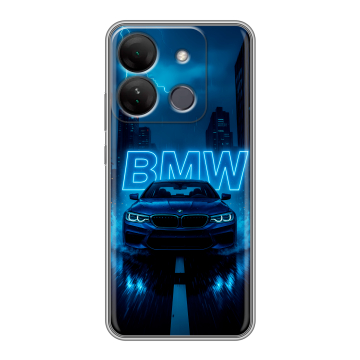Силиконовый чехол на Infinix Smart 7 HD с принтом BMW БМВ Силиконовый чехол на Infinix Smart 7 HD с принтом BMW БМВ