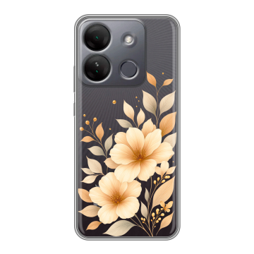 Силиконовый чехол на Infinix Smart 7 HD с принтом для девушки
