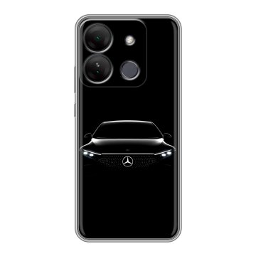 Силиконовый чехол на Infinix Smart 7 HD с принтом Mercedes Мерседес Силиконовый чехол на Infinix Smart 7 HD с принтом Mercedes Мерседес