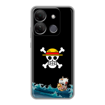 Силиконовый чехол на Infinix Smart 7 HD с принтом One Piece Ван Пис Силиконовый чехол на Infinix Smart 7 HD с принтом One Piece Ван Пис