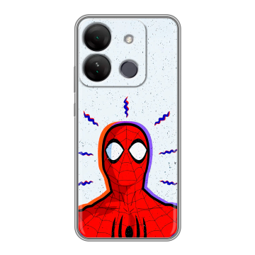 Силиконовый чехол на Infinix Smart 7 HD с принтом Spiderman Человек паук