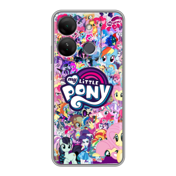 Силиконовый чехол на Infinix Smart 7 HD с принтом My little pony Дружба чудо Силиконовый чехол на Infinix Smart 7 HD с принтом My little pony Дружба чудо