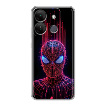 Силиконовый чехол на Infinix Smart 7 HD с принтом Spiderman Человек паук Силиконовый чехол на Infinix Smart 7 HD с принтом Spiderman Человек паук