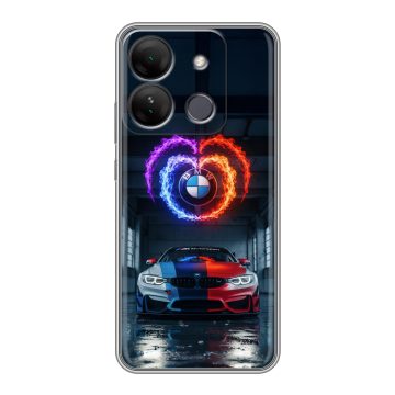 Силиконовый чехол на Infinix Smart 7 HD с принтом BMW БМВ Силиконовый чехол на Infinix Smart 7 HD с принтом BMW БМВ