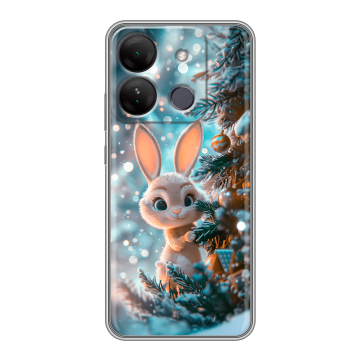 Силиконовый чехол на Infinix Smart 7 HD с принтом Новый год
