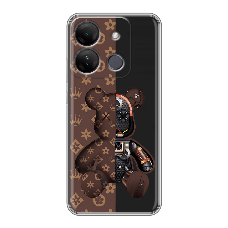 Силиконовый чехол на Infinix Smart 7 HD с принтом Луи робот Силиконовый чехол на Infinix Smart 7 HD с принтом Луи робот