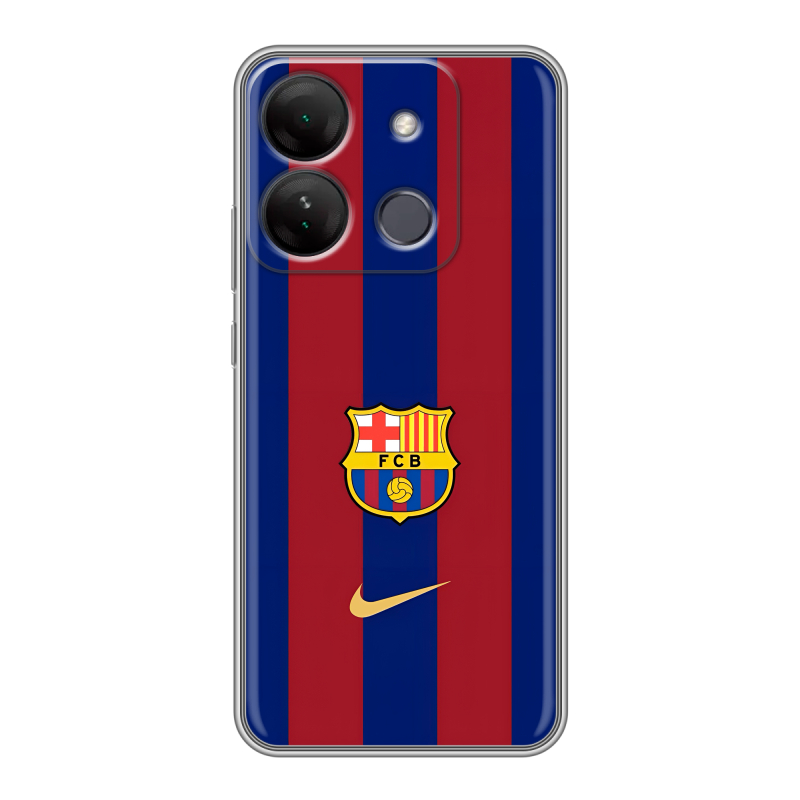 Силиконовый чехол на Infinix Smart 7 HD с принтом Барселона Barcelona Силиконовый чехол на Infinix Smart 7 HD с принтом Барселона Barcelona