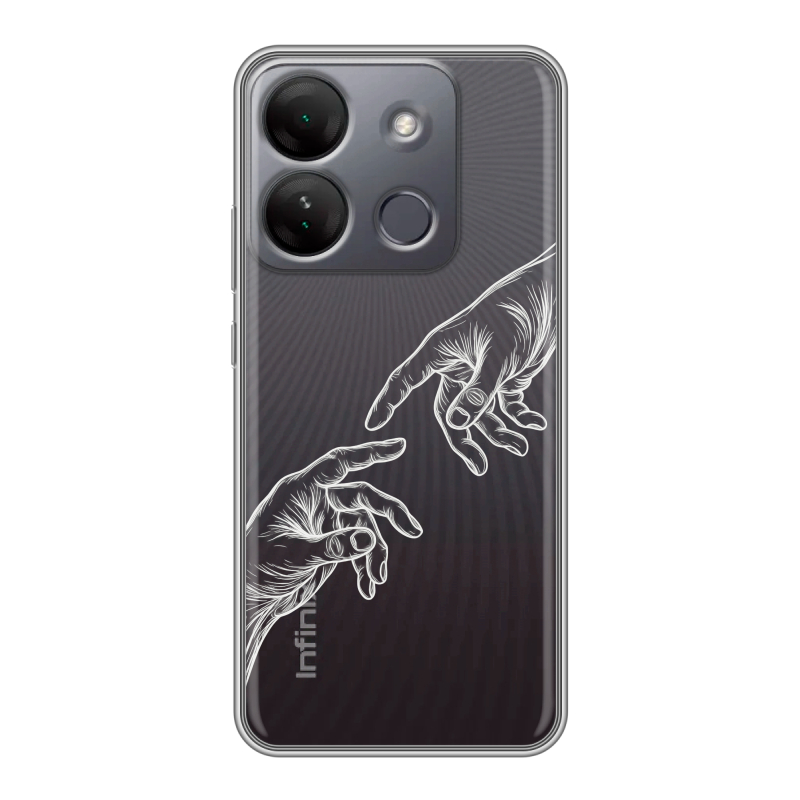 Силиконовый чехол на Infinix Smart 7 HD с принтом Сотворение мира Силиконовый чехол на Infinix Smart 7 HD с принтом Сотворение мира