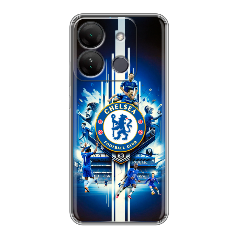 Силиконовый чехол на Infinix Smart 7 HD с принтом Chelsea Челси Силиконовый чехол на Infinix Smart 7 HD с принтом Chelsea Челси