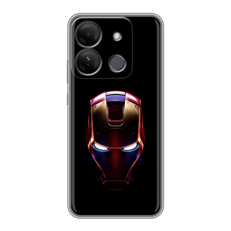 Силиконовый чехол на Infinix Smart 7 HD с принтом IronMan Железный человек Силиконовый чехол на Infinix Smart 7 HD с принтом IronMan Железный человек