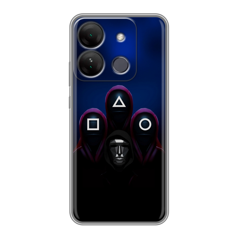 Силиконовый чехол на Infinix Smart 7 HD с принтом Игра Кальмара Силиконовый чехол на Infinix Smart 7 HD с принтом Игра Кальмара