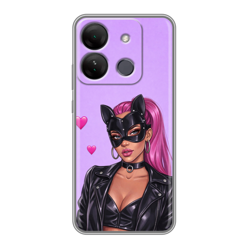 Силиконовый чехол на Infinix Smart 7 HD с принтом женский Силиконовый чехол на Infinix Smart 7 HD с принтом женский