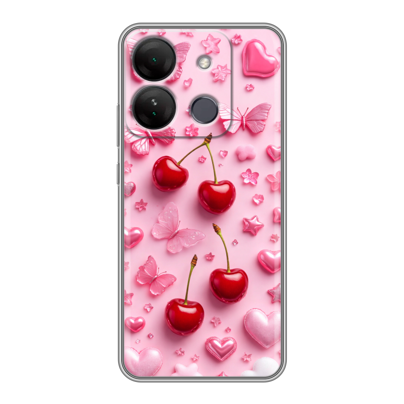 Силиконовый чехол на Infinix Smart 7 HD с принтом для девочек Силиконовый чехол на Infinix Smart 7 HD с принтом для девочек