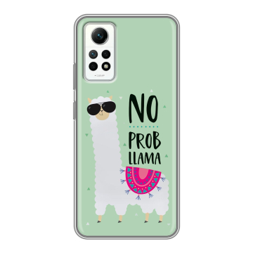 Силиконовый чехол на Xiaomi RedMi Note 12 Pro 4G с принтом Лама Силиконовый чехол на Xiaomi RedMi Note 12 Pro 4G с принтом Лама
