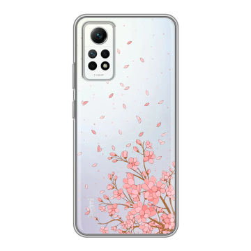 Силиконовый чехол на Xiaomi RedMi Note 12 Pro 4G с принтом Ветка сакуры Силиконовый чехол на Xiaomi RedMi Note 12 Pro 4G с принтом Ветка сакуры
