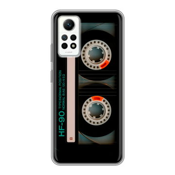 Силиконовый чехол на Xiaomi RedMi Note 12 Pro 4G с принтом Кассета