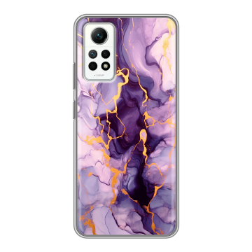 Силиконовый чехол на Xiaomi RedMi Note 12 Pro 4G с принтом Мрамор