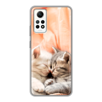 Силиконовый чехол на Xiaomi RedMi Note 12 Pro 4G с принтом Котята Силиконовый чехол на Xiaomi RedMi Note 12 Pro 4G с принтом Котята