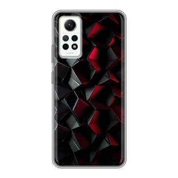 Силиконовый чехол на Xiaomi RedMi Note 12 Pro 4G с принтом Абстракция