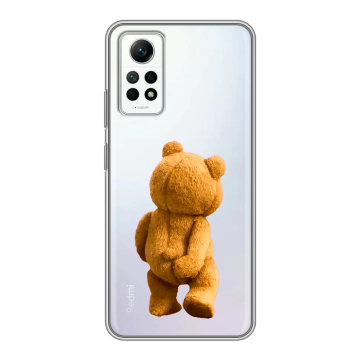 Силиконовый чехол на Xiaomi RedMi Note 12 Pro 4G с принтом Медведь