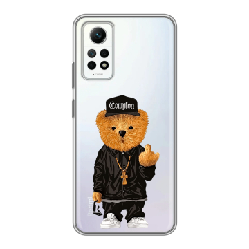 Силиконовый чехол на Xiaomi RedMi Note 12 Pro 4G с принтом Плюшевый медведь Силиконовый чехол на Xiaomi RedMi Note 12 Pro 4G с принтом Плюшевый медведь