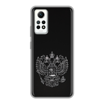 Силиконовый чехол на Xiaomi RedMi Note 12 Pro 4G с принтом Герб России Силиконовый чехол на Xiaomi RedMi Note 12 Pro 4G с принтом Герб России