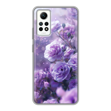 Силиконовый чехол на Xiaomi RedMi Note 12 Pro 4G с принтом Розы цветы Силиконовый чехол на Xiaomi RedMi Note 12 Pro 4G с принтом Розы цветы