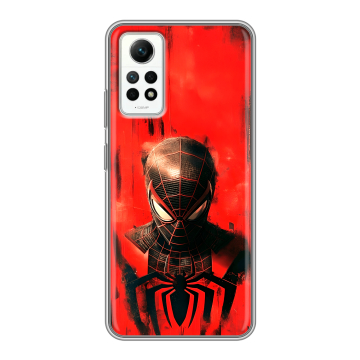 Силиконовый чехол на Xiaomi RedMi Note 12 Pro 4G с принтом человек паук spiderman