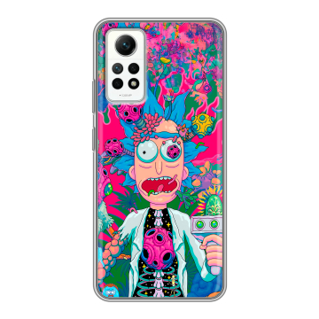 Силиконовый чехол на Xiaomi RedMi Note 12 Pro 4G с принтом Рик и Морти Rick Morty Силиконовый чехол на Xiaomi RedMi Note 12 Pro 4G с принтом Рик и Морти Rick Morty