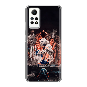 Силиконовый чехол на Xiaomi RedMi Note 12 Pro 4G с принтом Реал Роналдо Real Ronaldo Силиконовый чехол на Xiaomi RedMi Note 12 Pro 4G с принтом Реал Роналдо Real Ronaldo