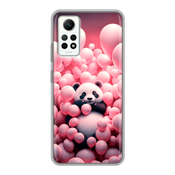 Силиконовый чехол на Xiaomi RedMi Note 12 Pro 4G с принтом Панда Силиконовый чехол на Xiaomi RedMi Note 12 Pro 4G с принтом Панда