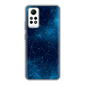 Силиконовый чехол на Xiaomi RedMi Note 12 Pro 4G с принтом Космос звезды