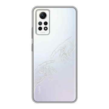 Силиконовый чехол на Xiaomi RedMi Note 12 Pro 4G с принтом Сотворение мира