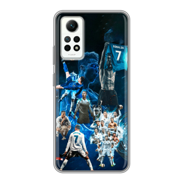 Силиконовый чехол на Xiaomi RedMi Note 12 Pro 4G с принтом Реал Роналдо Силиконовый чехол на Xiaomi RedMi Note 12 Pro 4G с принтом Реал Роналдо