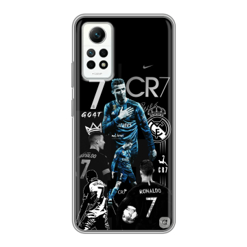 Силиконовый чехол на Xiaomi RedMi Note 12 Pro 4G с принтом Реал Роналдо Силиконовый чехол на Xiaomi RedMi Note 12 Pro 4G с принтом Реал Роналдо